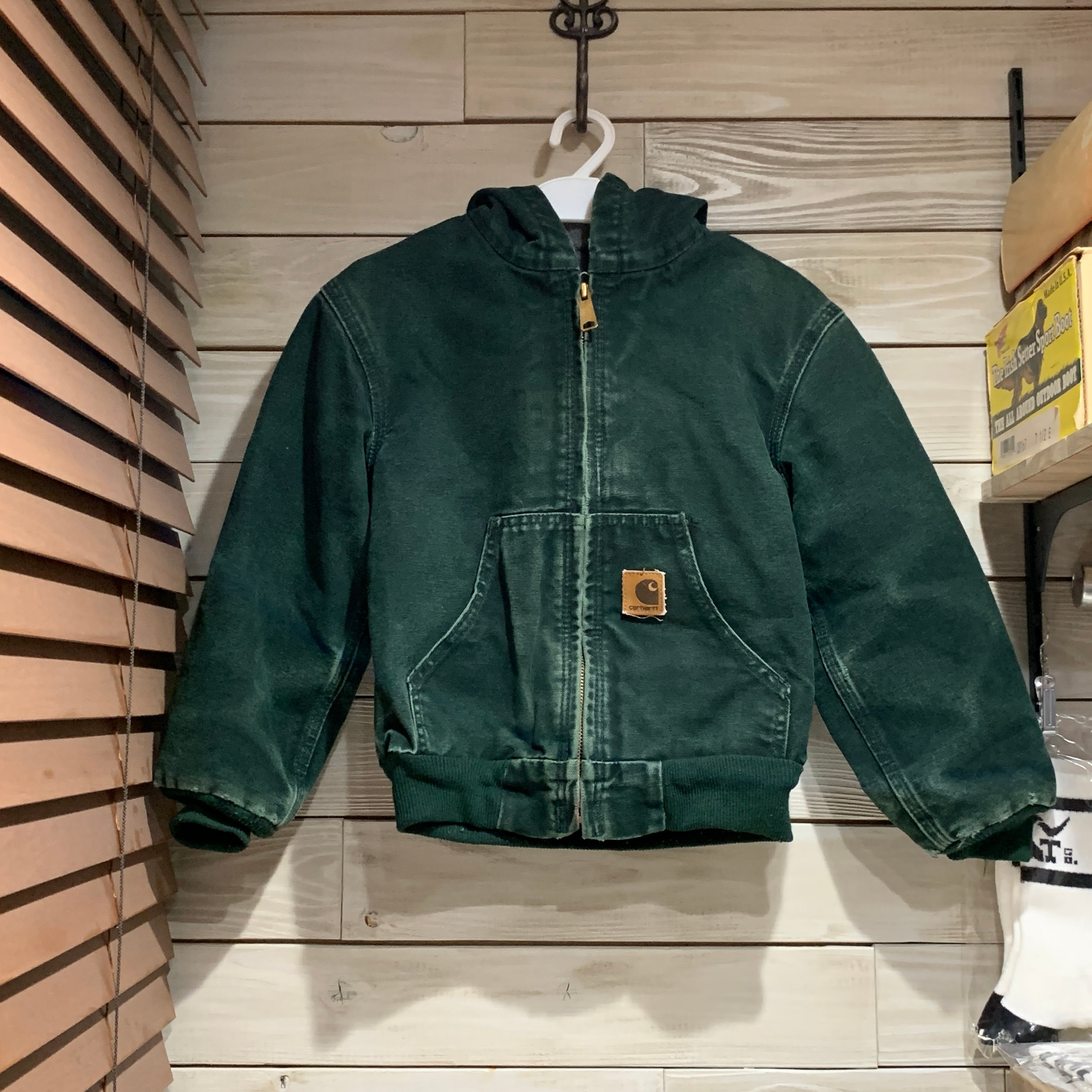 KIDS カーハート アクティブ ジャケット グリーン | GOATco 