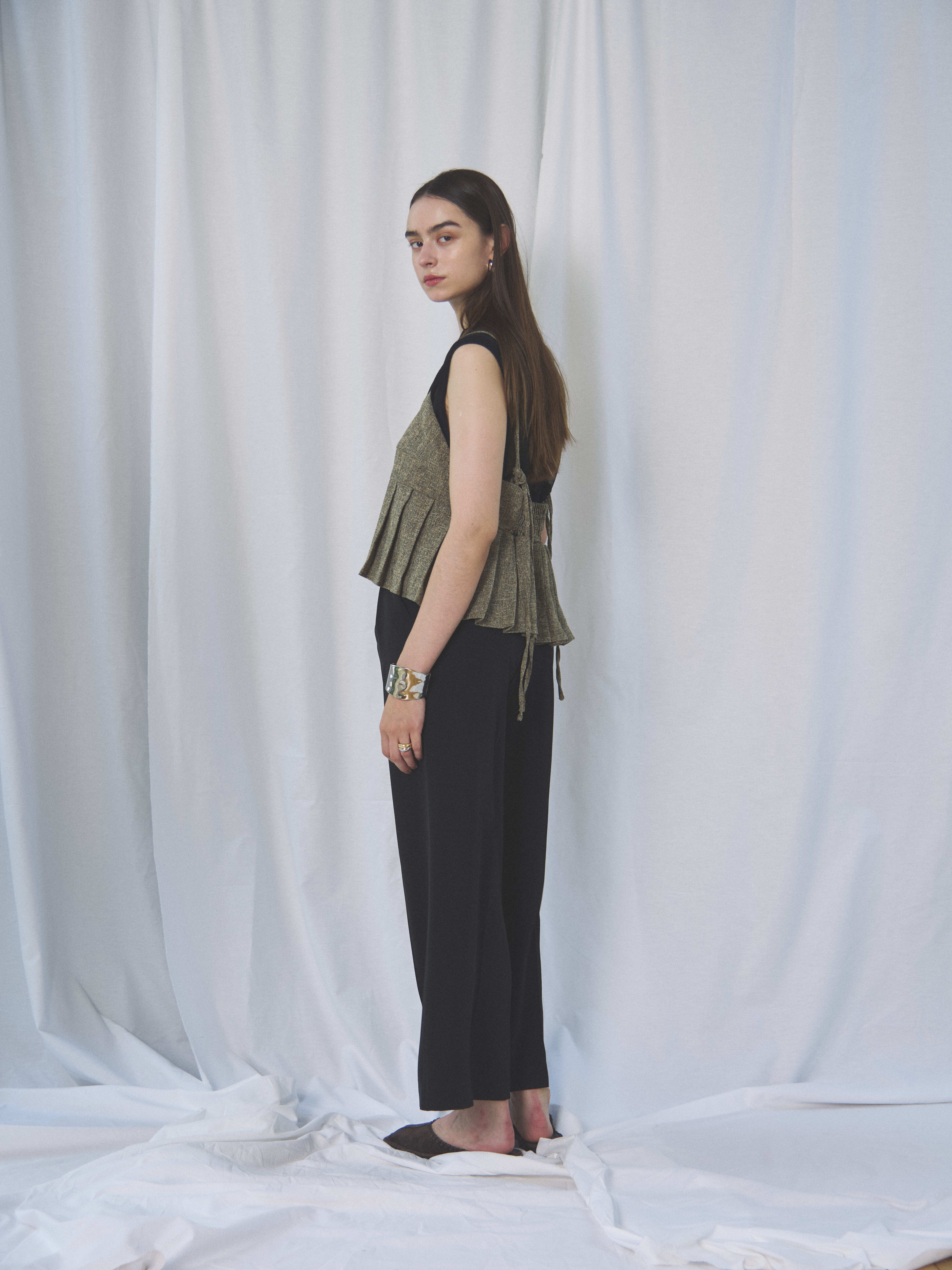 SUMMER TWEED PLEATS CAMI(ｻﾏｰﾂｲｰﾄﾞﾌﾟﾘｰﾂｷｬﾐ)【7533017】 | CIEL'AIR