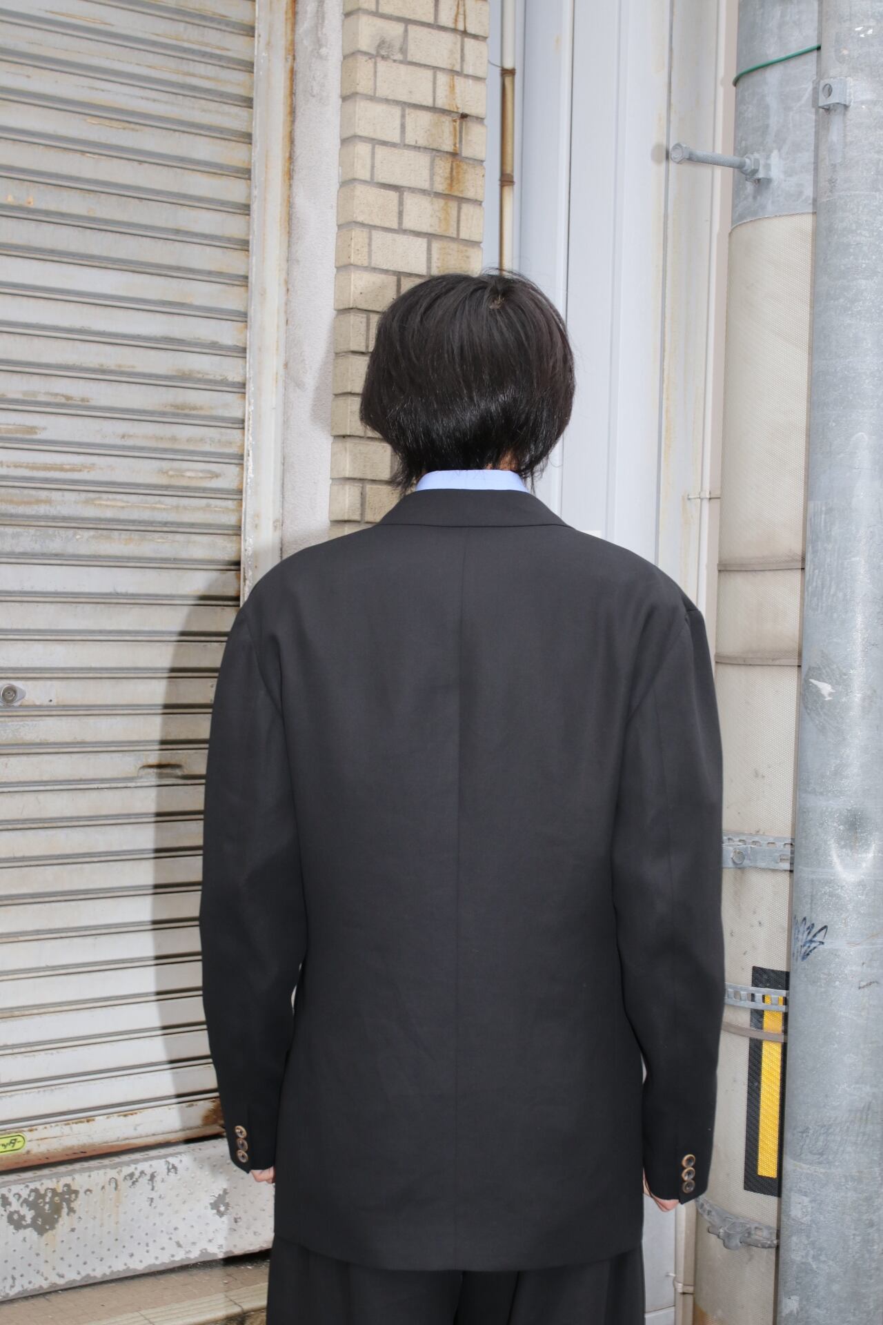 26SS】SOSHIOTSUKI DRAPE FACING JACKET (CHARCOAL GRAY) S26SS12JKT-C