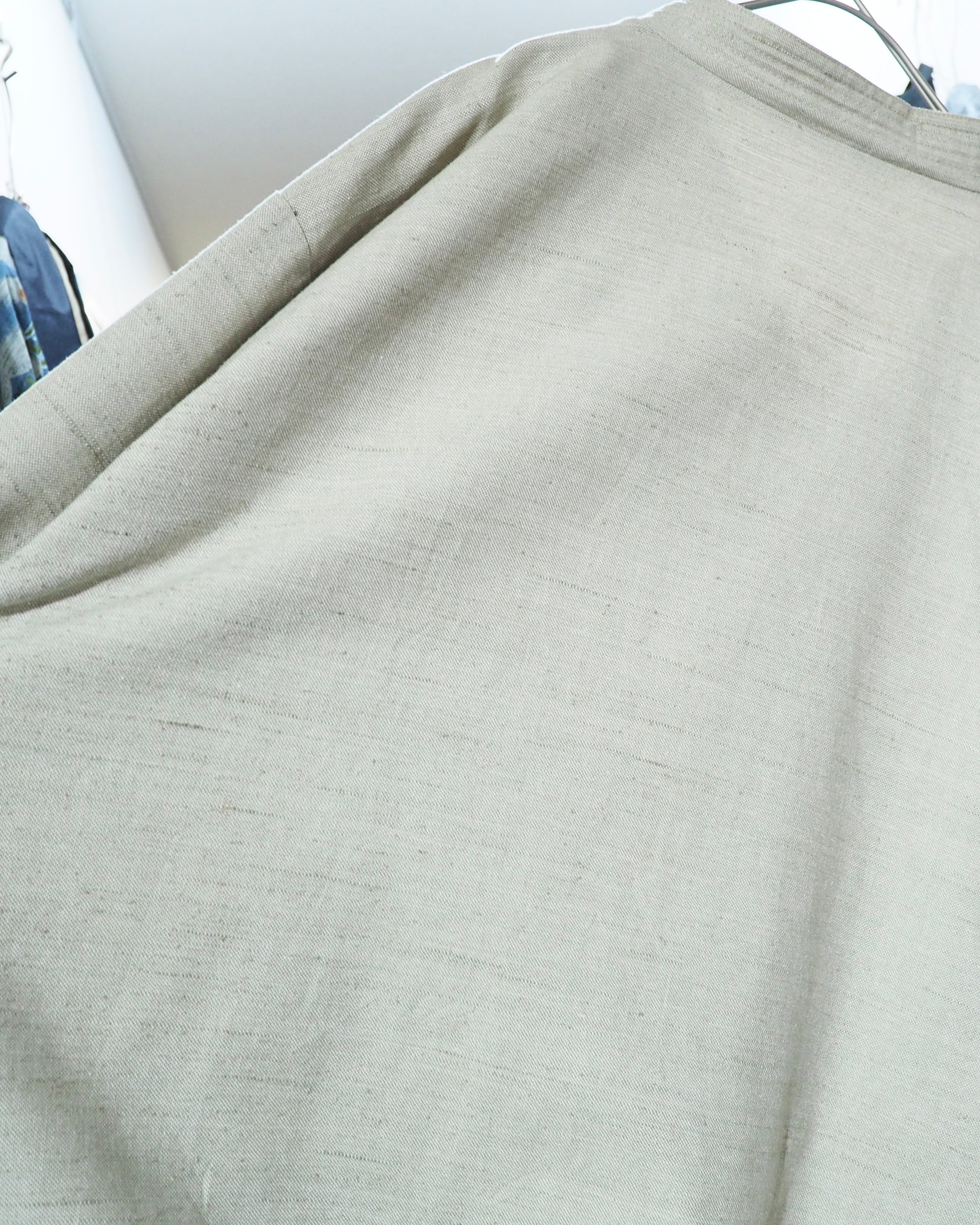 ” 無垢 ” Ecru White Color vintage Over silhouette No collar jacket