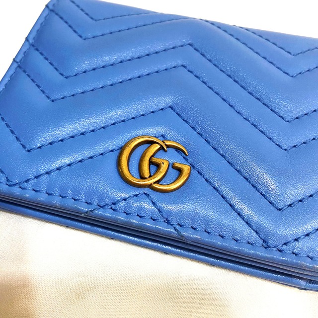 GUCCI グッチ ペールブルー 財布 名刺入れ カードケース | Brandshop