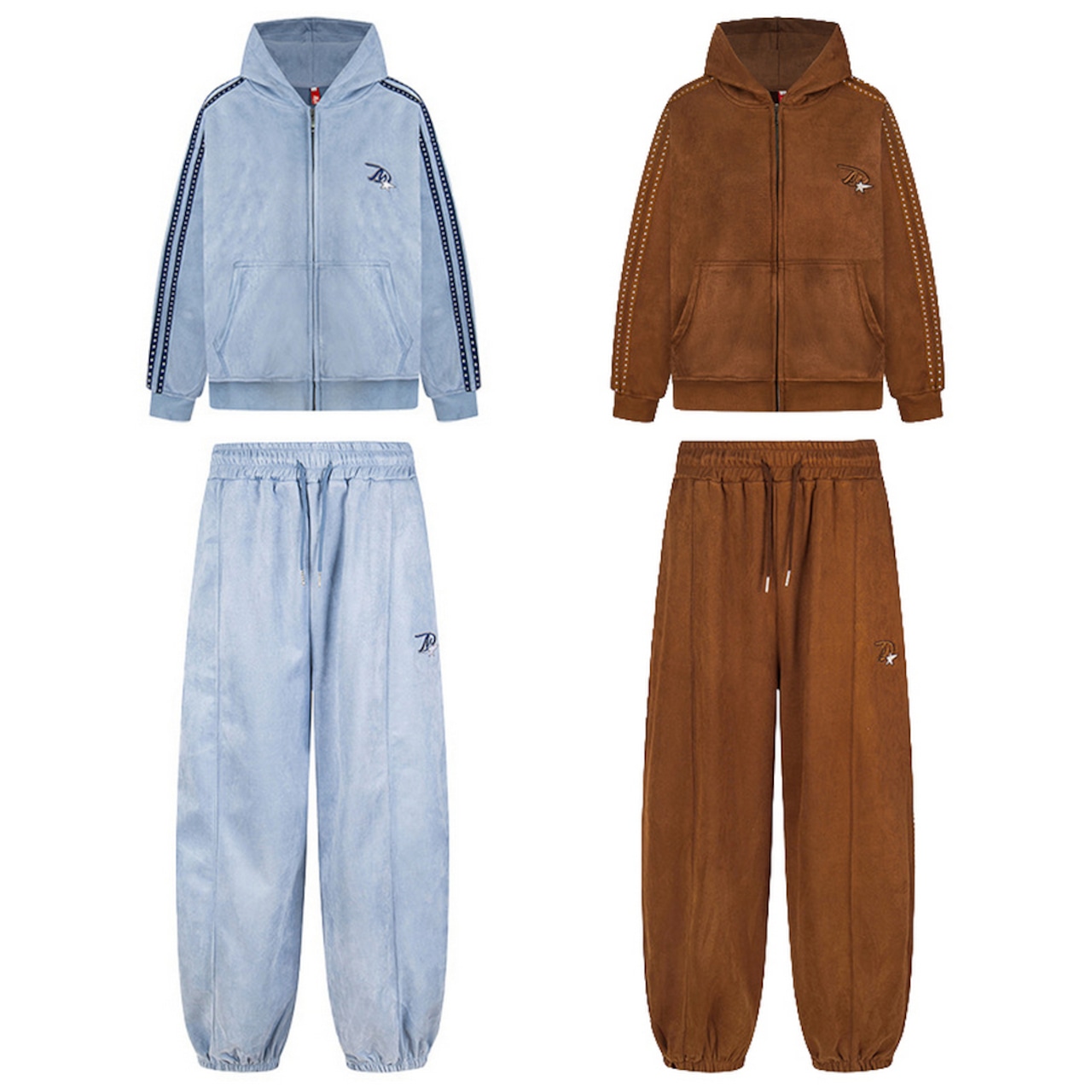 ストリート スエード セットアップ ジップパーカーT2017