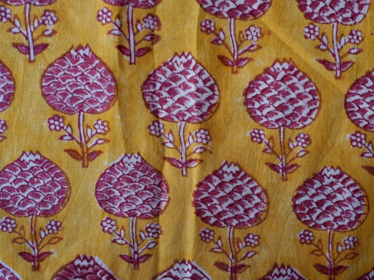 156ri050 Block Print Bandana c95