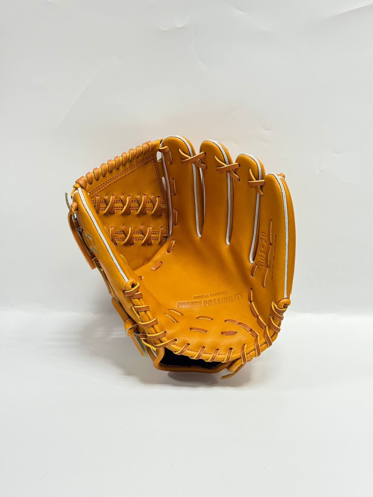 ごりら印の野球道具　限定硬式グラブ　高校野球対応　001ｰ20型　右投げ用　コルク×コルク・画像7