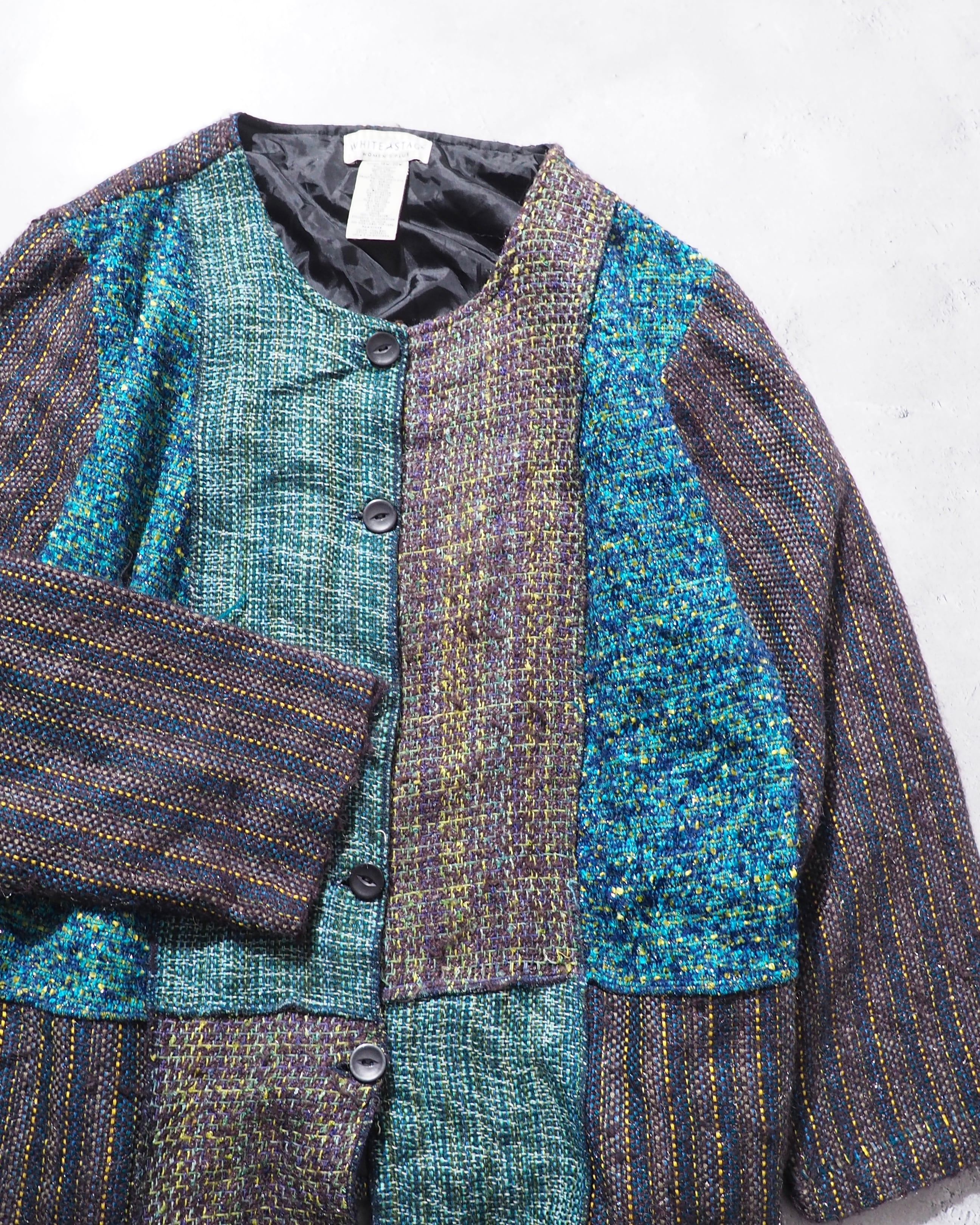 " WHITE STAG " Beautiful Cold panel Custom Patch work jacket