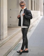 LUXURY LEATHER BLOUSON【BEL-M-008】