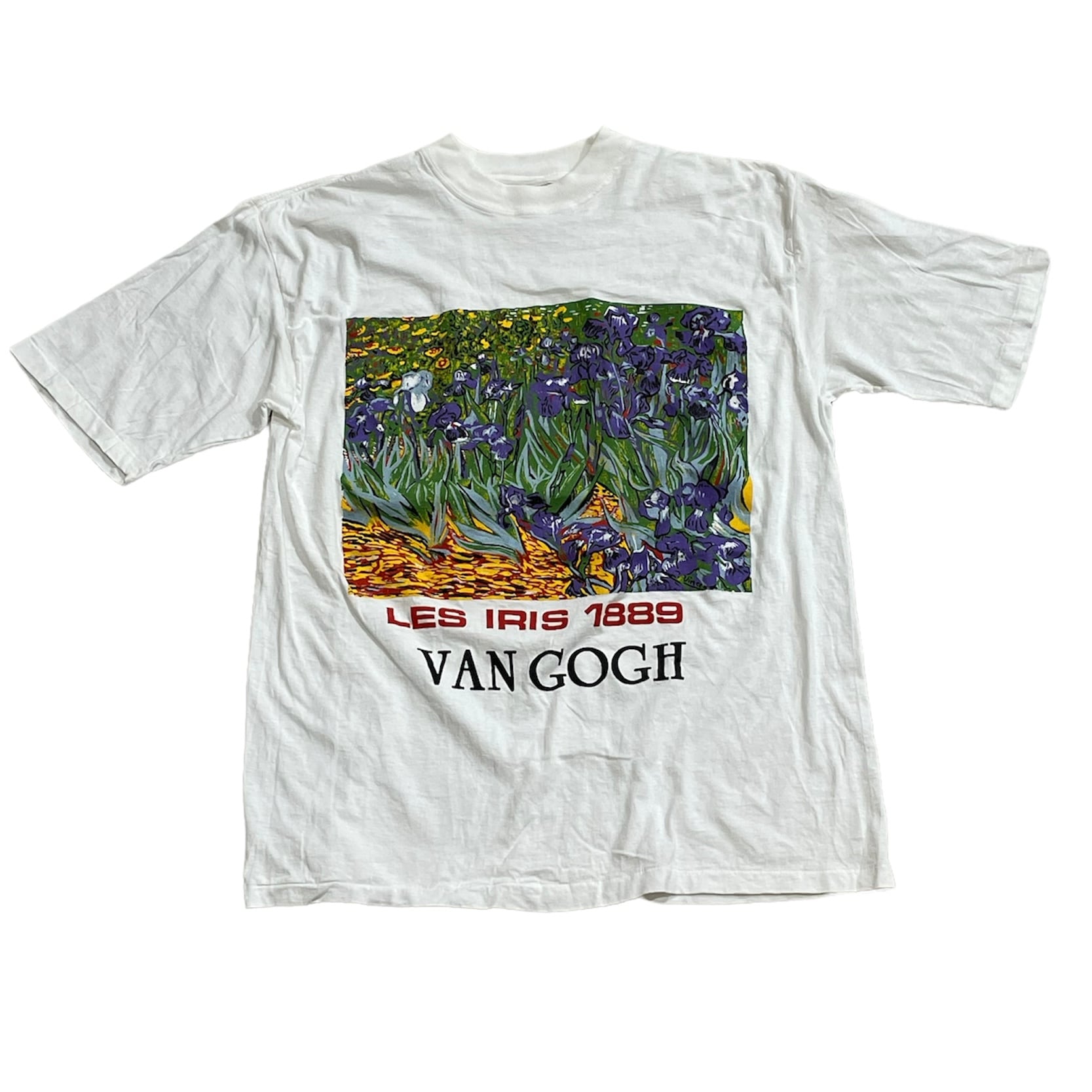 90s Van Gogh  アート　Tシャツ　モナリザ　ゴッホ　総柄