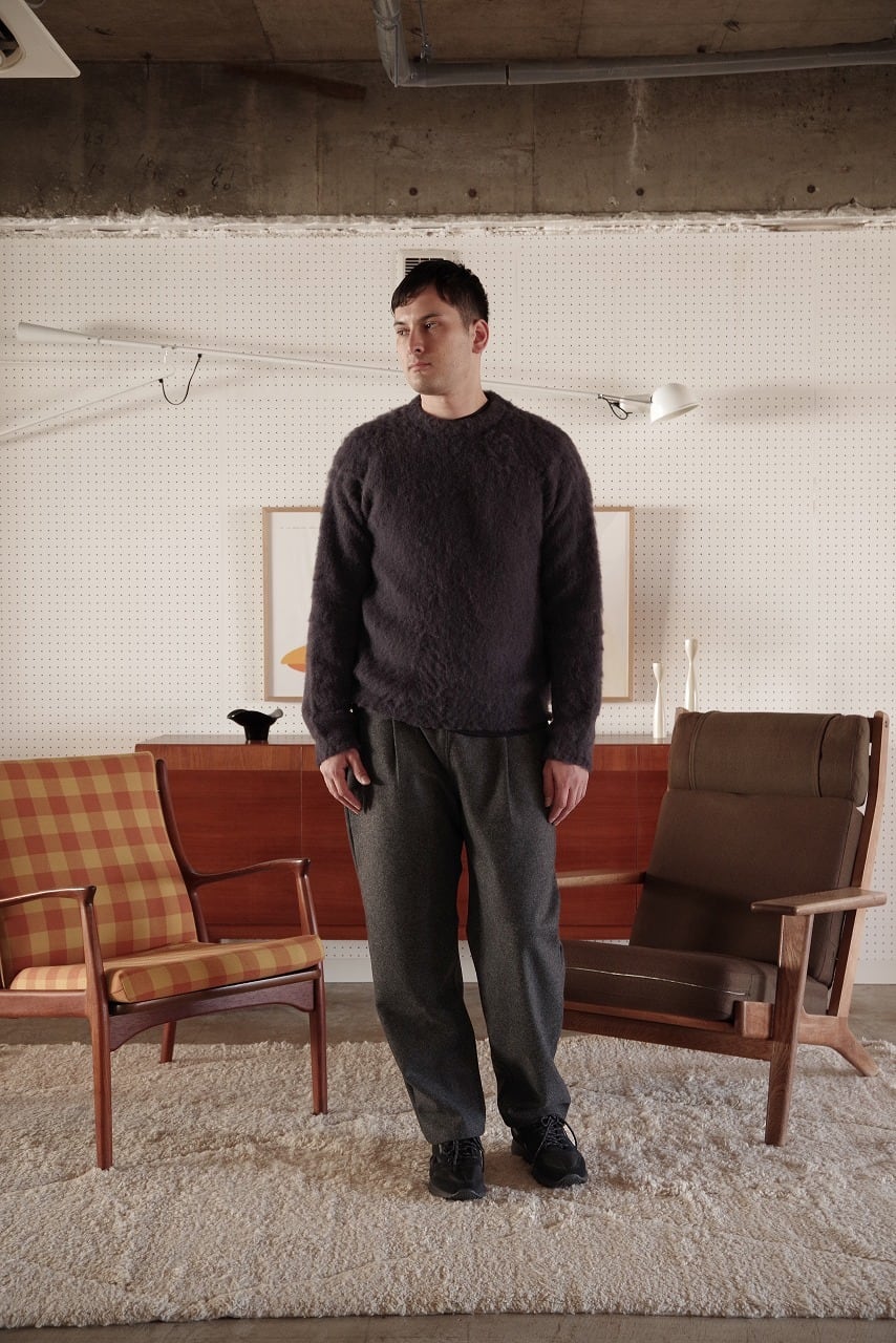 Felted Melton Easy Trousers