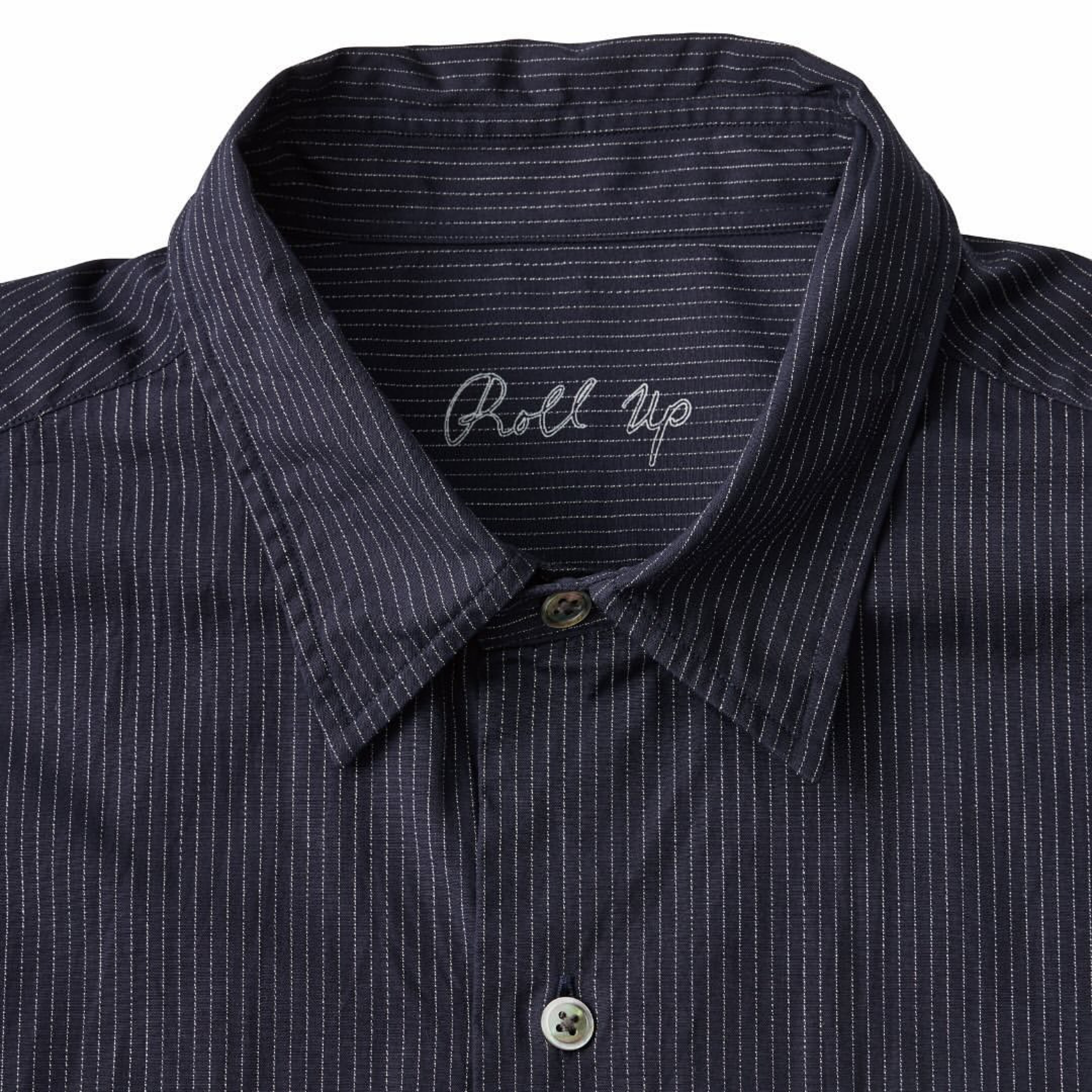 ROLL UP PIN STRIPE SHIRT | 【OFFICIAL】PORTER CLASSIC ONLINE SHOP