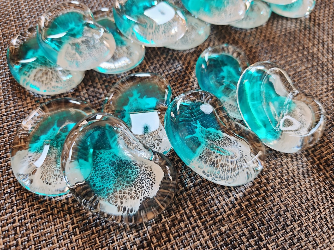 482.オーシャンレジンアート 箸置き(波入り)