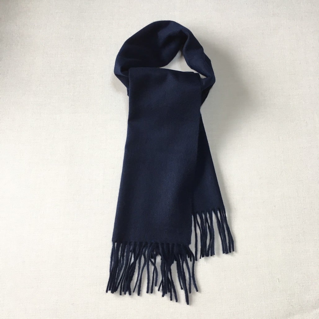 カシミヤマフラー ネイビー | クルーズ・インターナショナル ― crews