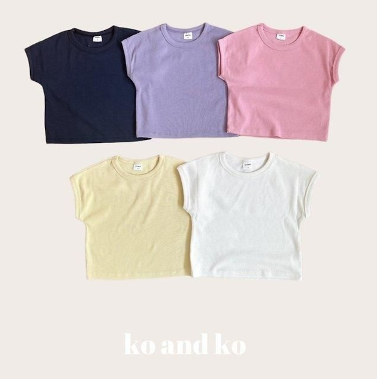 【取寄/韓国直送】Ko and Ko 26/SM カオリリブTシャツ|夏服|韓国子供服