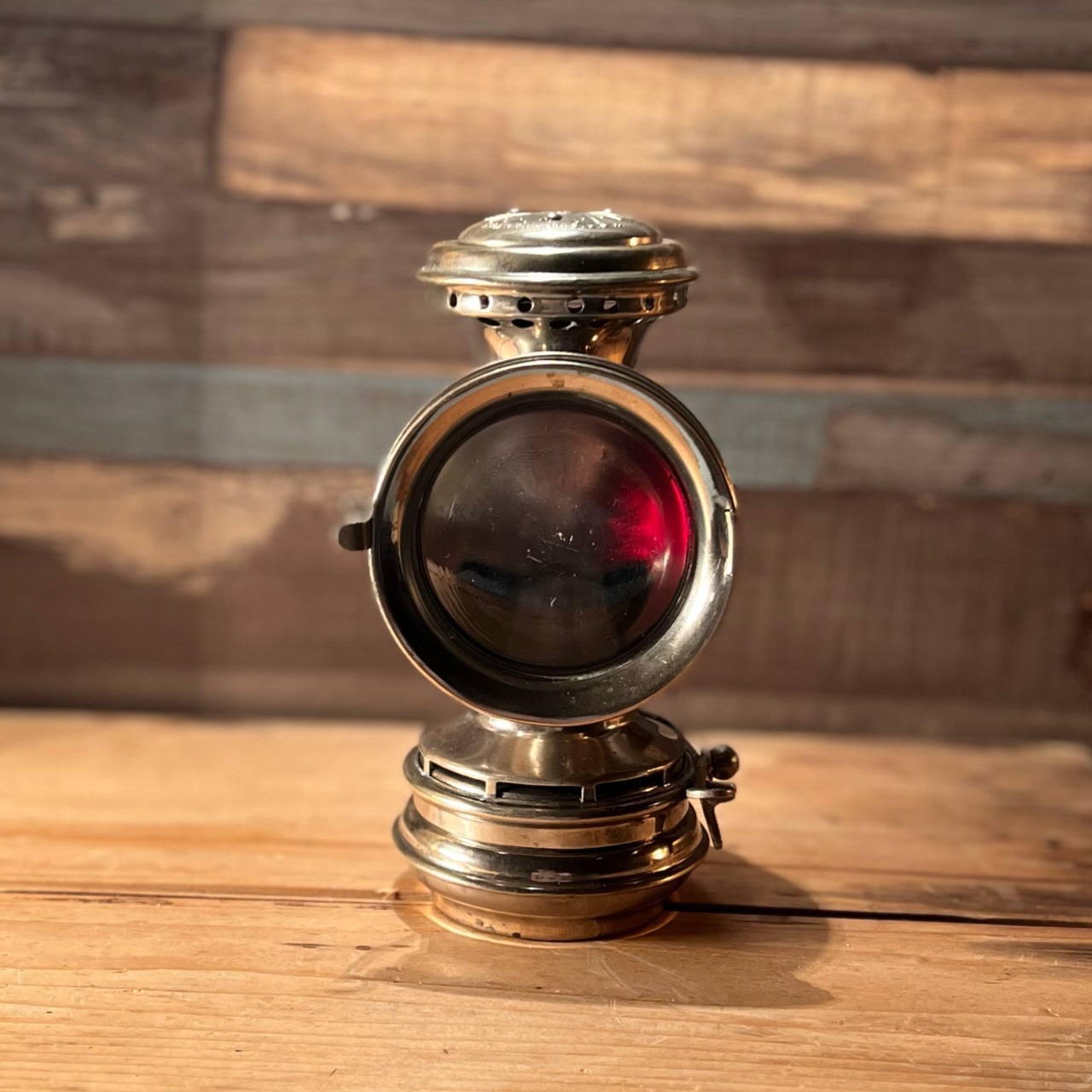 The Badger Brass Solar Bicycle  Lamp 