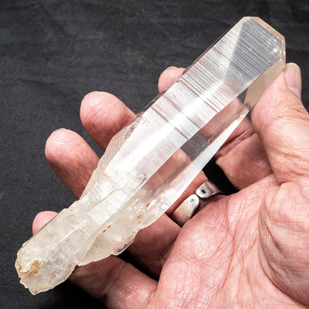 レムリアンシード 水晶 原石 ポイント レムリアン水晶 長さ125mm