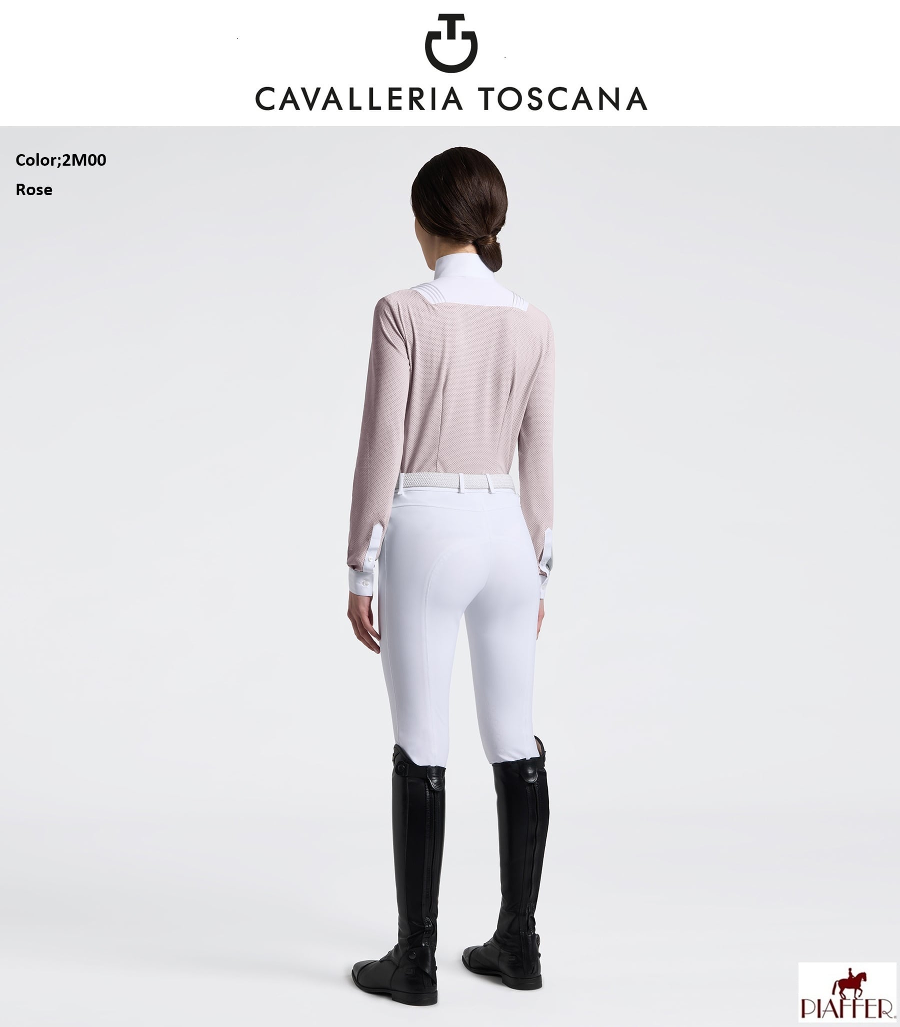 トップス n CavalleriaToscanaレディスLSシャツ CAD097 JF024 | 乗馬用品
