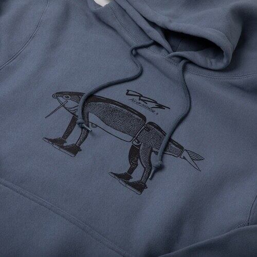 DRT×PIKESTREET MARKET DEAD WALK パーカー XXL DRT×PIKE STREET MARKET DEAD WALK 12.0oz Pullover Hoodie Blue Grey