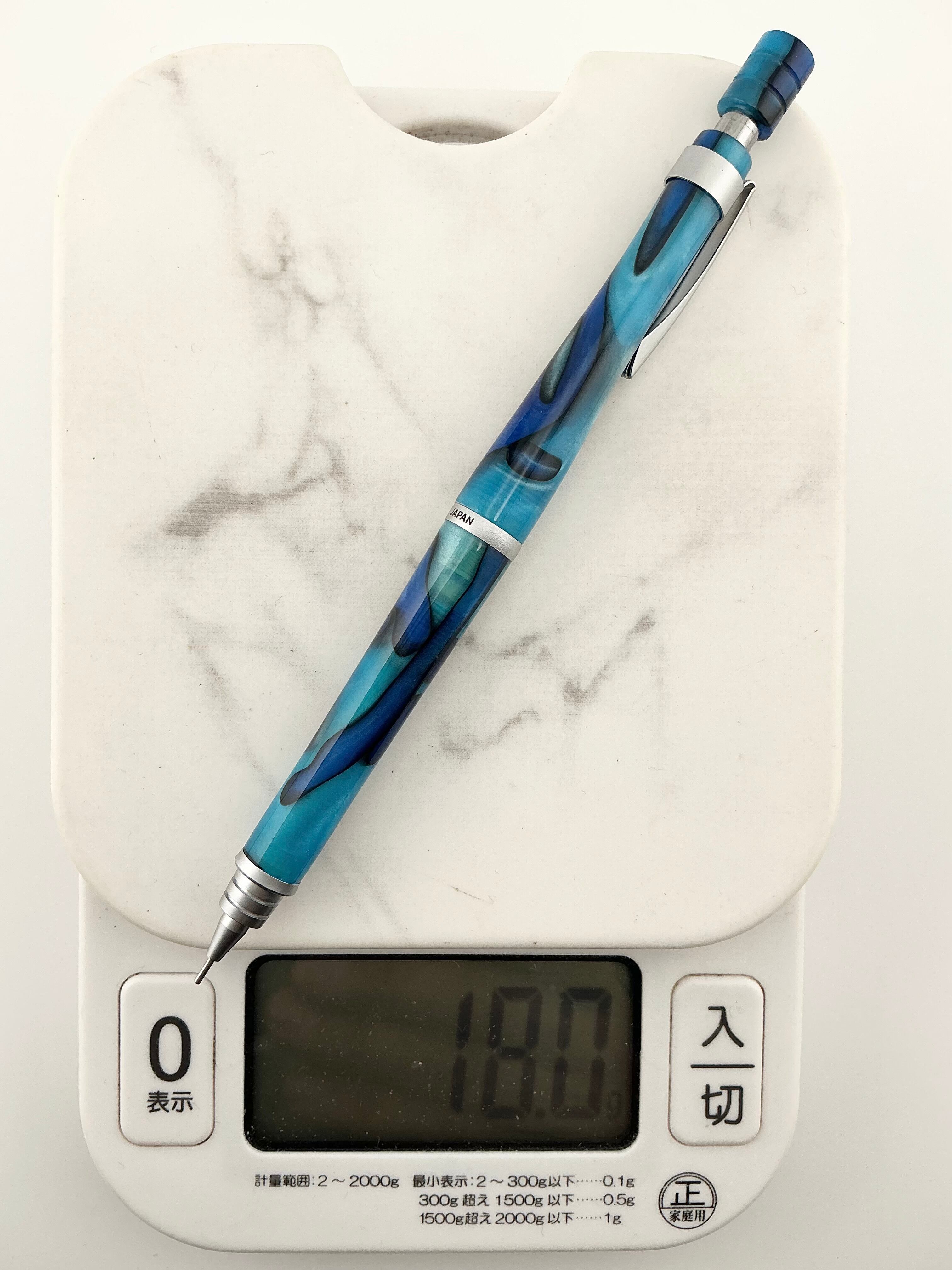 S20 アクリルカスタム シャーペン 0.5mm 青,黒,水色 | 蒼天クラフト