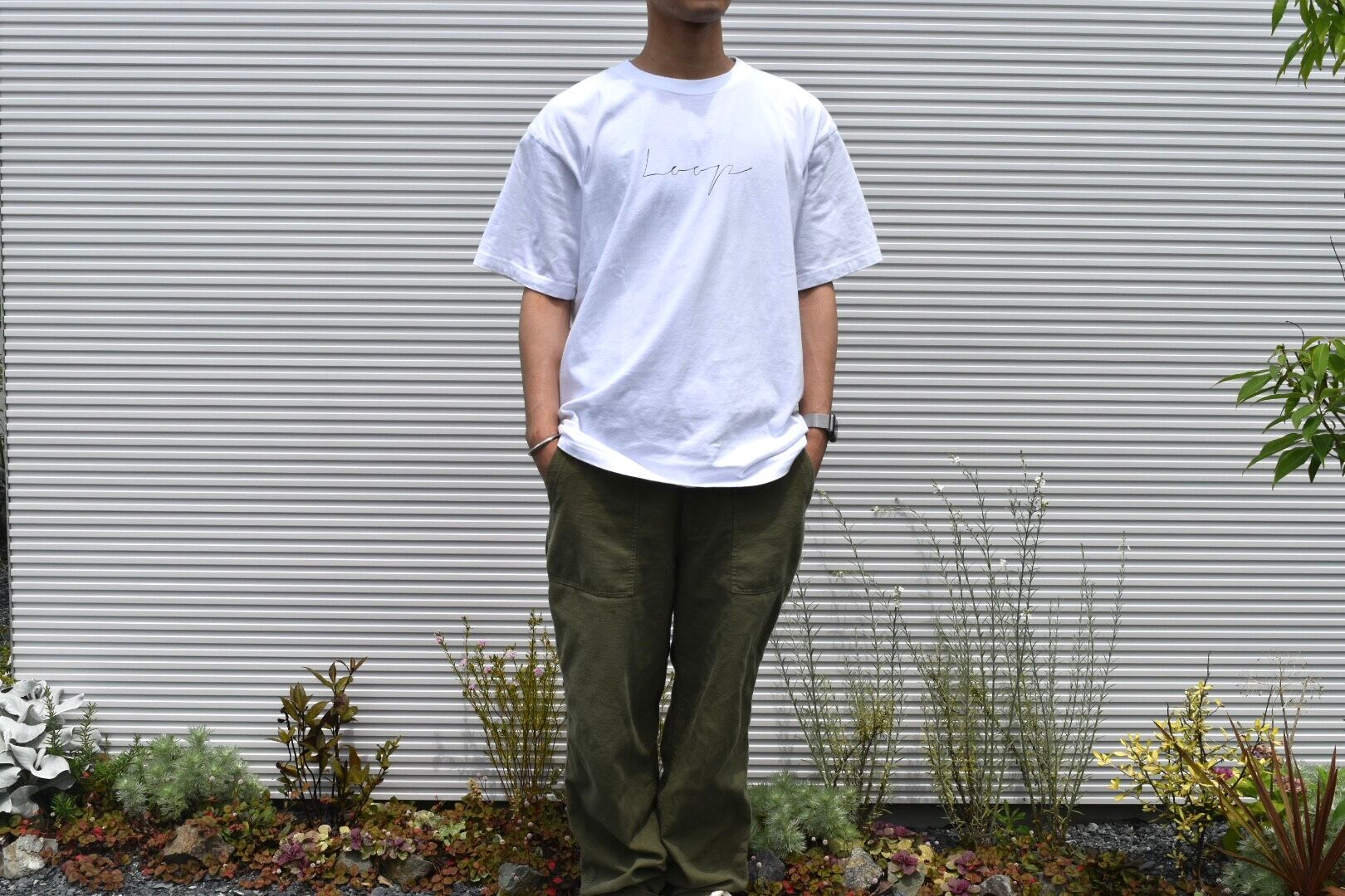 LOOP Simple T-shirt White