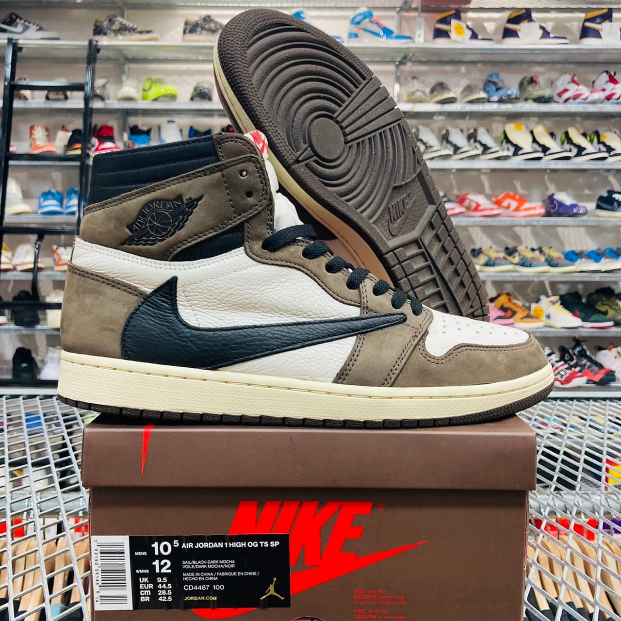 NIKE × TRAVIS SCOTT AIR JORDAN 1 HIGH OG TS SP 28.5cm CD4487-100 ...