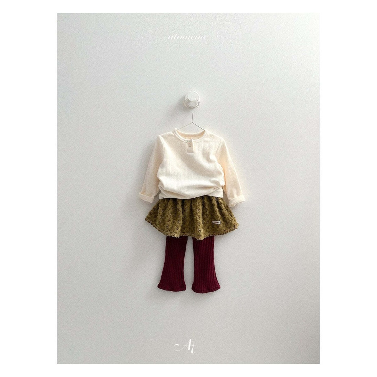 【取寄】atomeme ロニブーツカットパンツ|冬服|韓国子供服