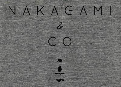 'NAKAGAMI&CO' Logo V neck T-shirt 4.4oz