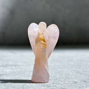ゴールデンヒーラー×ローズクォーツ ミディアムエンジェル 01◇ Golden Healer × Rose quartz Angel◇天然石・鉱物・パワーストーン