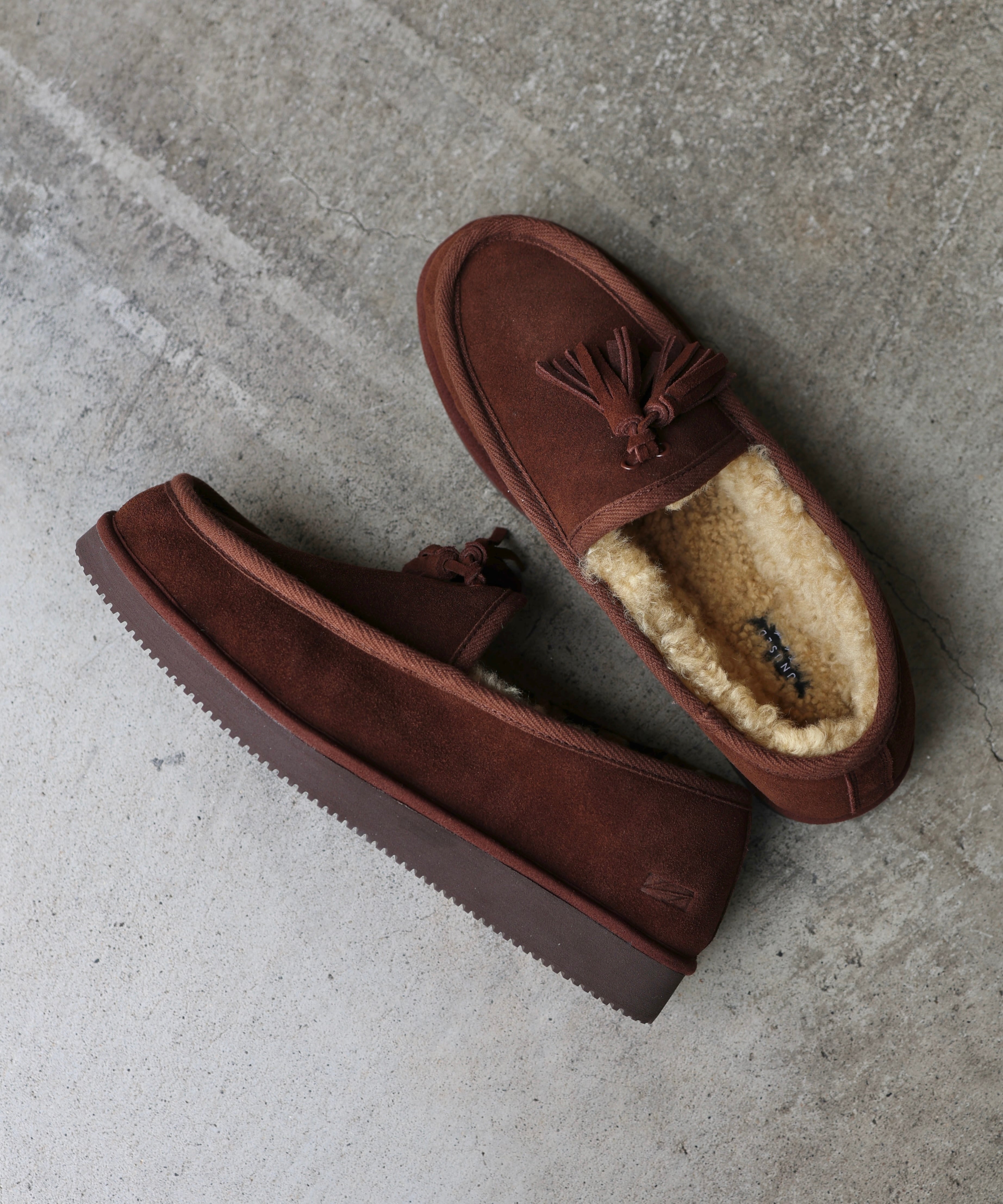 MARIEOHIRA / SHO-001 Paulownia Slipon / Black / Sole Natural