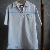 80s IOLANI cotton hawaiian skipper shirt