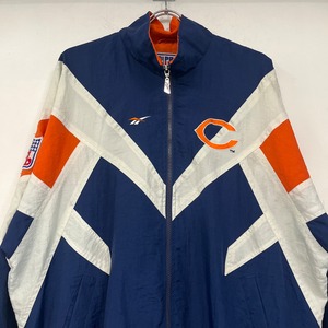 Reebok “CHICAGO BEARS” used nylon jacket SIZE:L S4