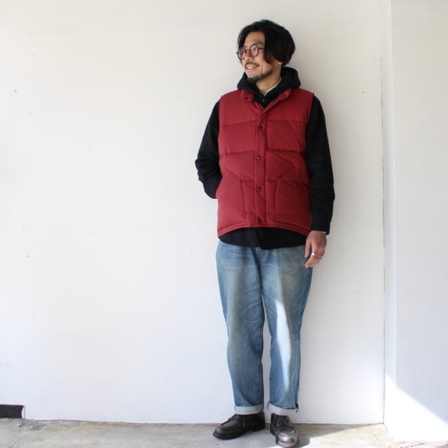 ZANTER JAPAN ダウンベスト DOWN VEST バーガンディ | C.COUNTLY