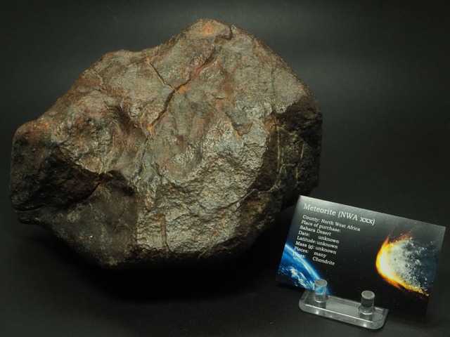 コンドライト隕石【NWA xxx 】【6008g】【未分類】サハラ砂漠（アルジェリア・モロッコ国境）産/石質隕石