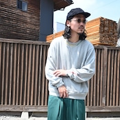 KUON / GANKO別注 Sashiko Sweatshirt style1