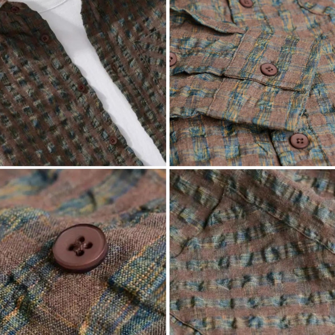 【M-3XL】Check Pattern Long Sleeve Shirt / チェック柄 長袖 シャツ