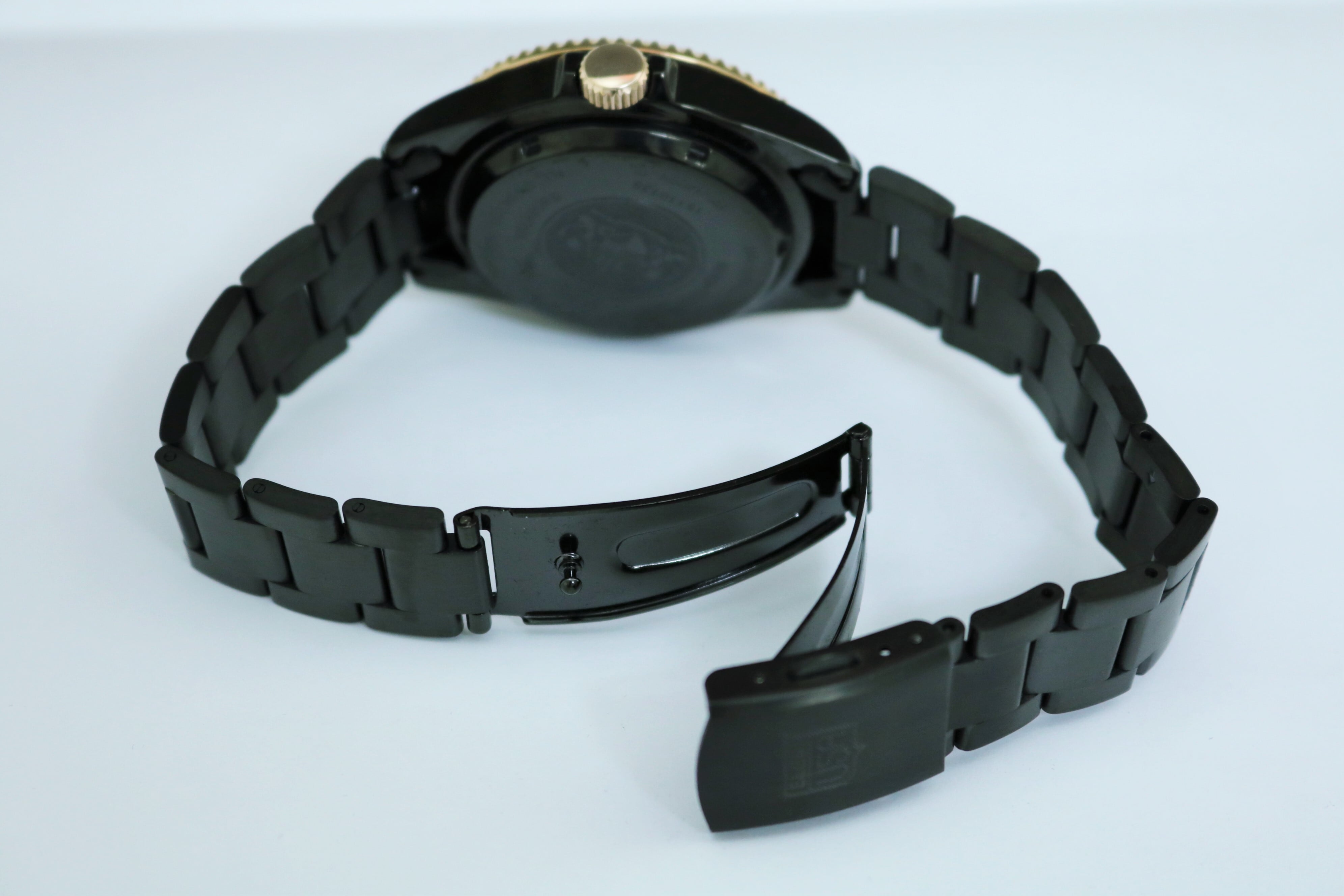 ELGIN 自動巻き腕時計 防水 ブラック ELGIN オートマチックダイバーズ｜FK1405B-B 自動巻き ブラックIP