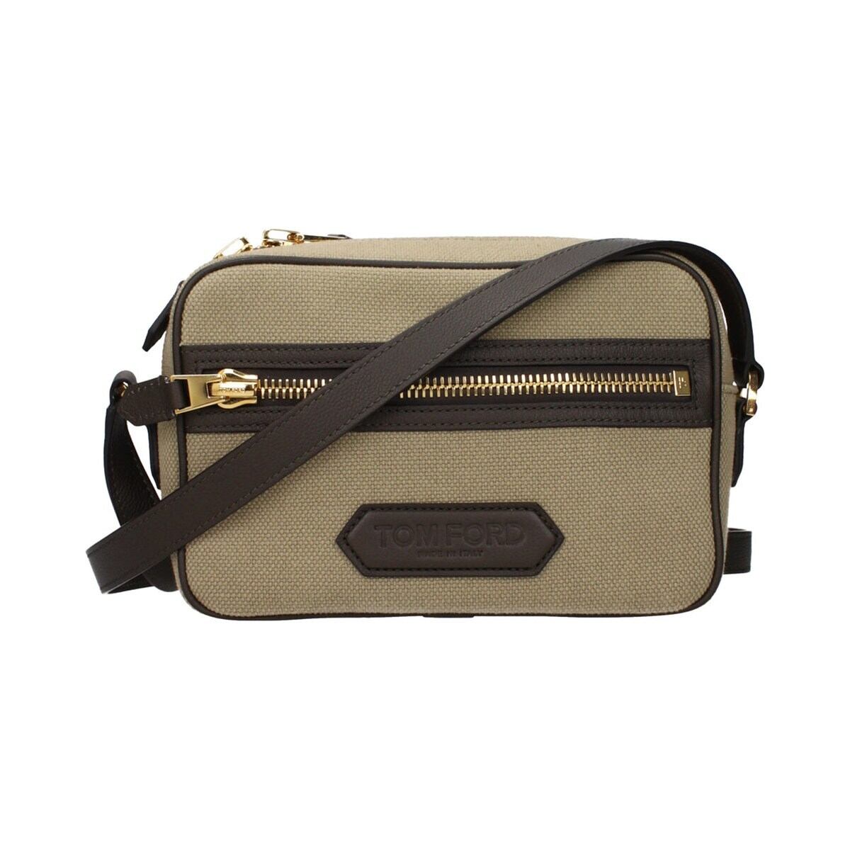 TOM FORD トムフォード レディース クロスボディバッグ ファブリック ベージュ