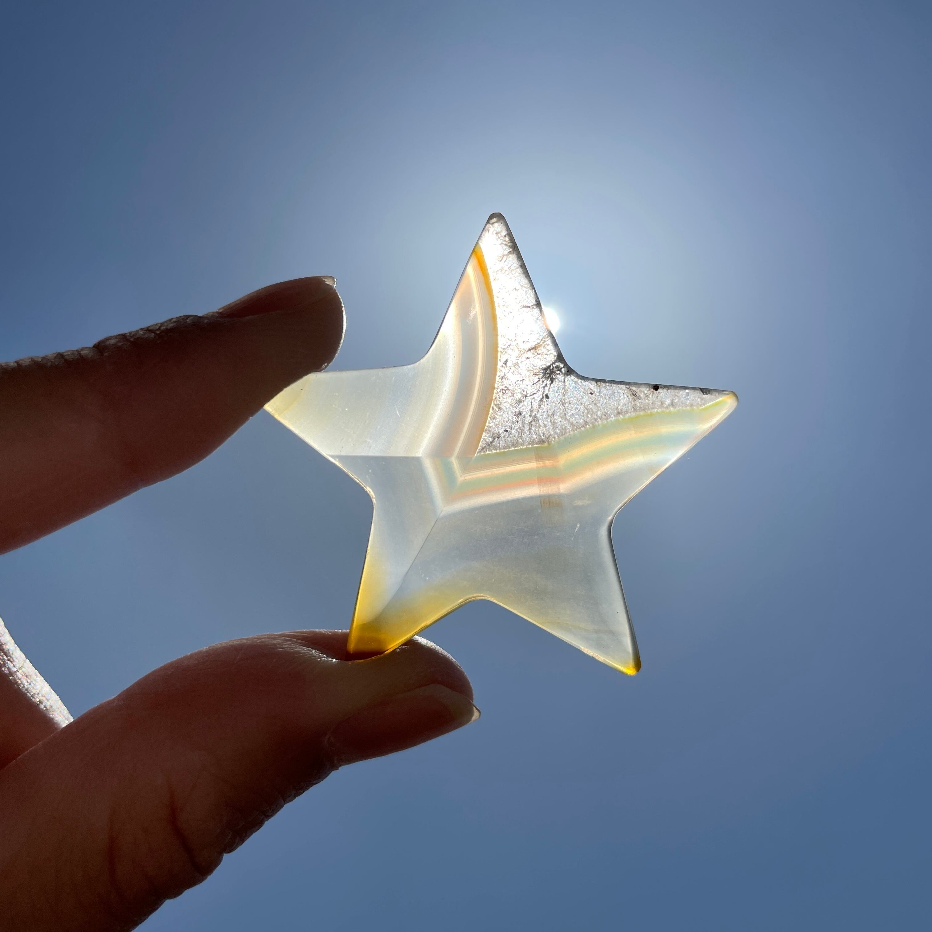 イリスアゲート 原石 スライスアゲート 天然石 パワーストーン イリス