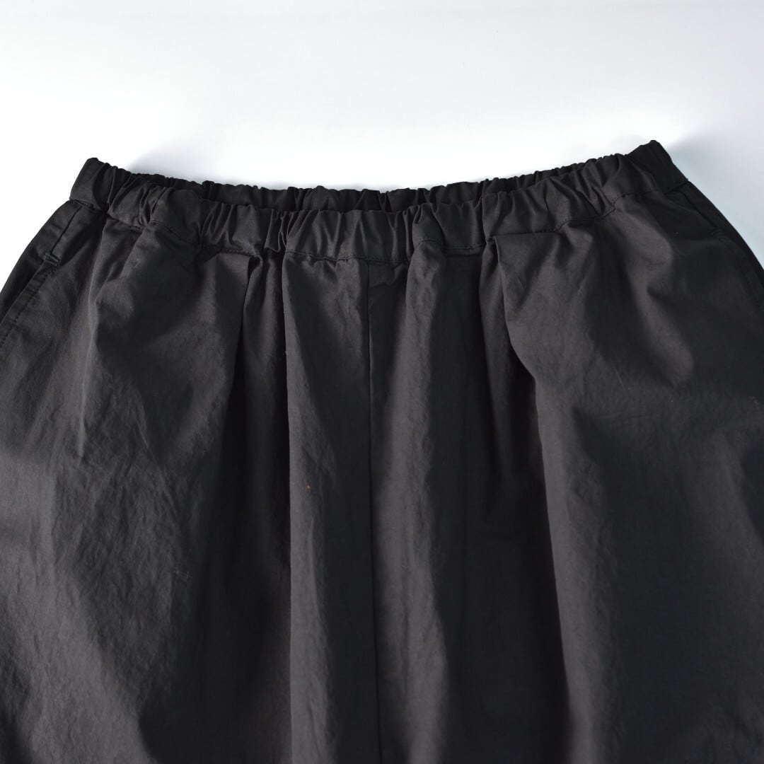 prit プリット オーガニックコットン裾タックバギーパンツ・クロ【送料無料】