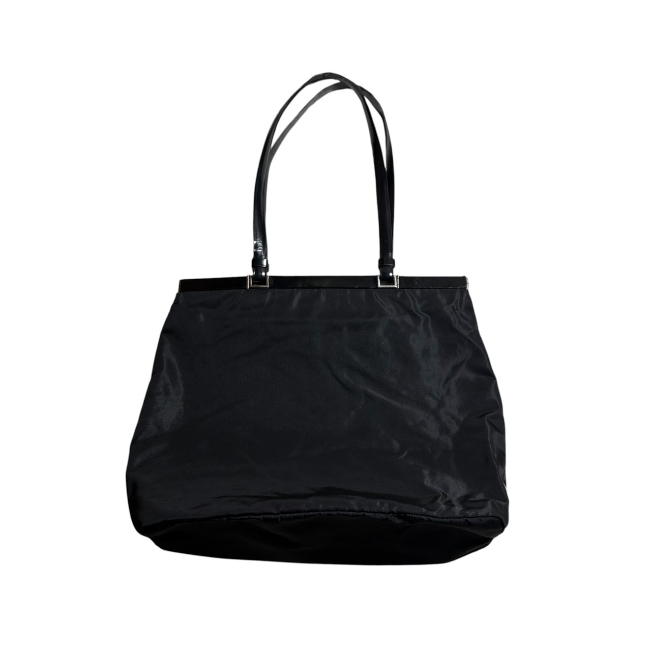 PRADA black nylon tote bag