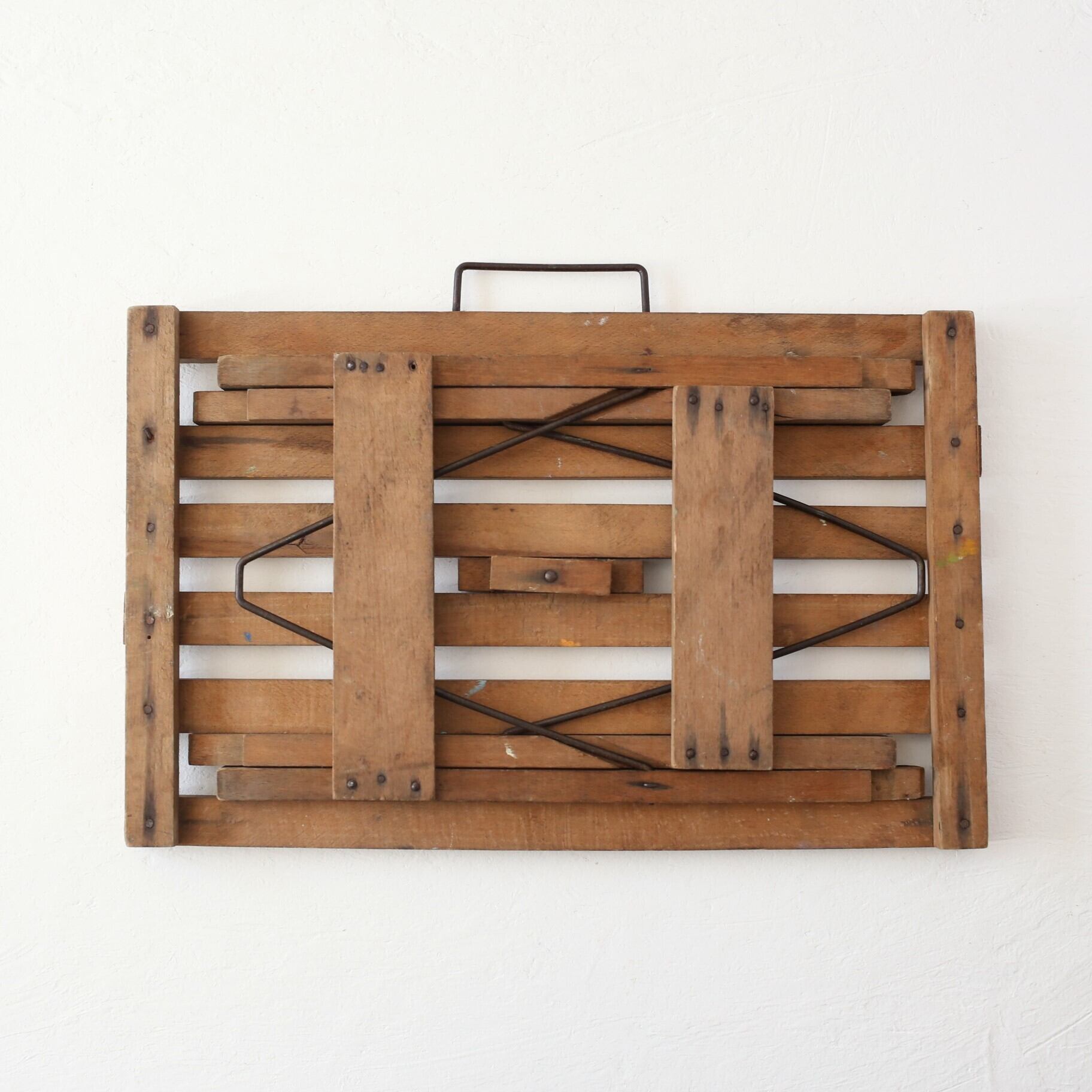 フランス アンティーク ヴィンテージ 折り畳み椅子 フォールディング