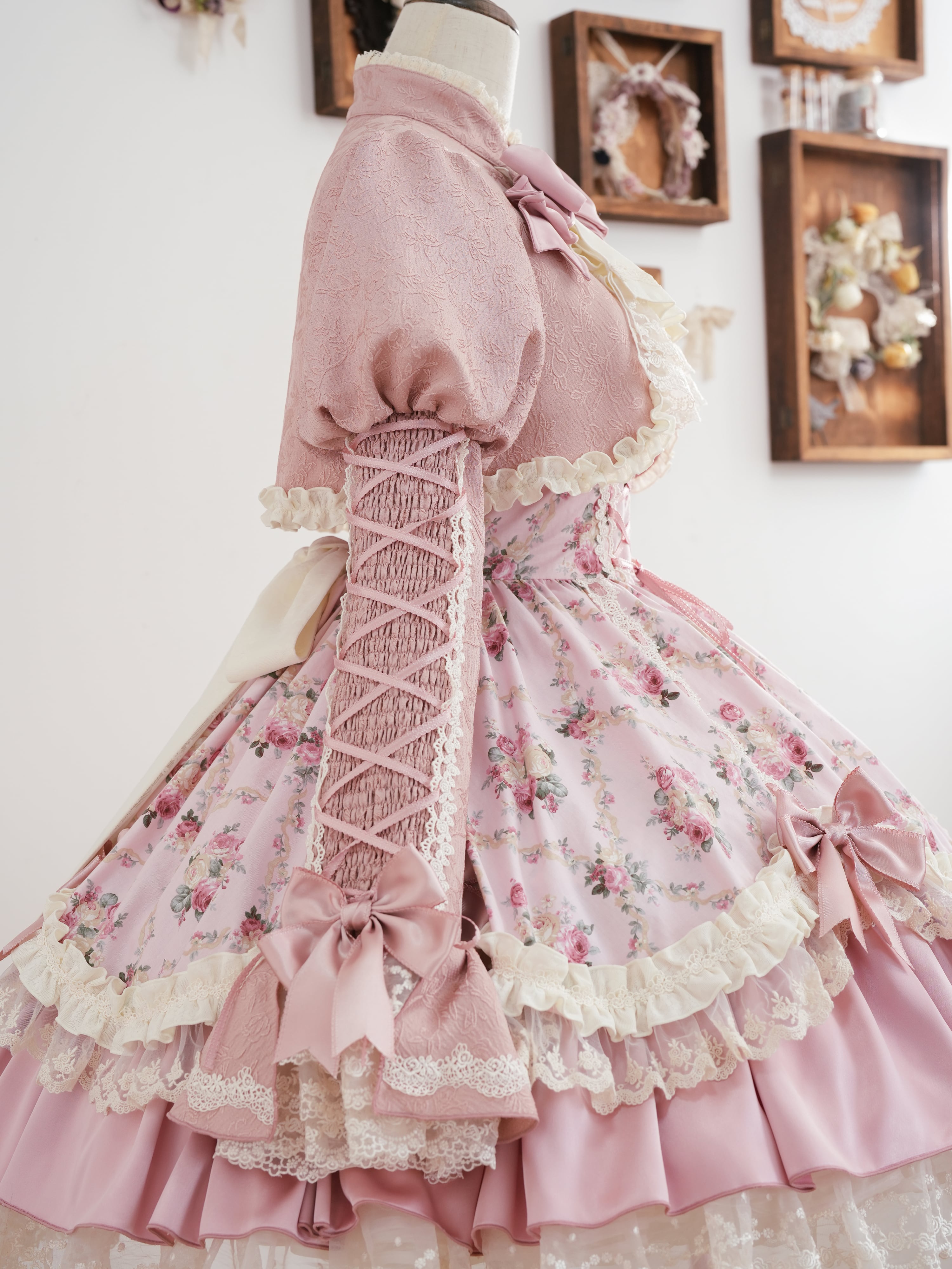 Fashion Show】フローレンス・ブーケ ドッキング風ワンピース