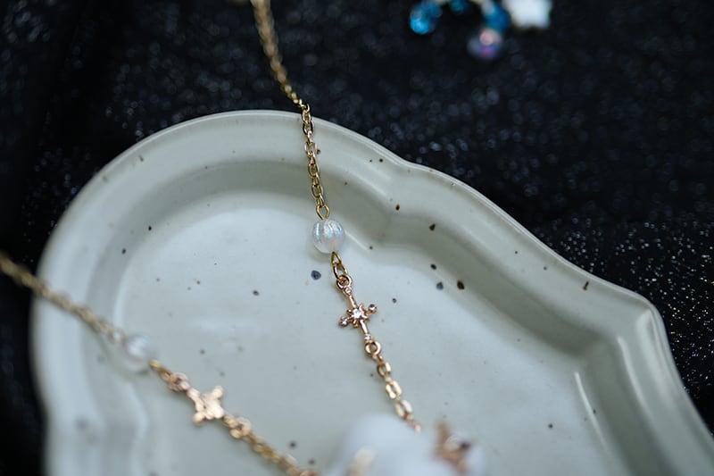 ふわふわ雲と星のネックレス | HoshibakoWorks