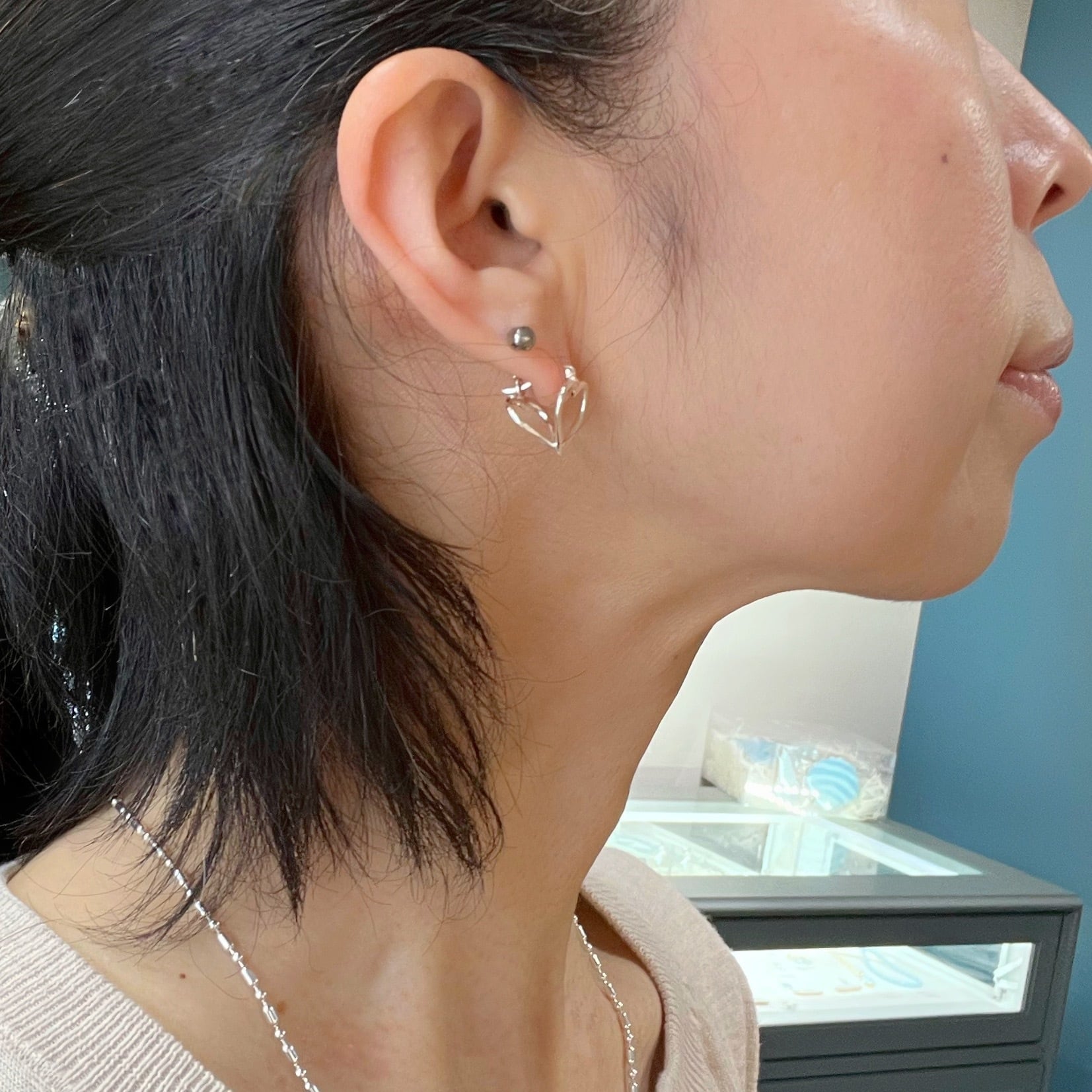 ダブルハートくりぬき フープピアス | 【公式通販】鎌倉のシルバー