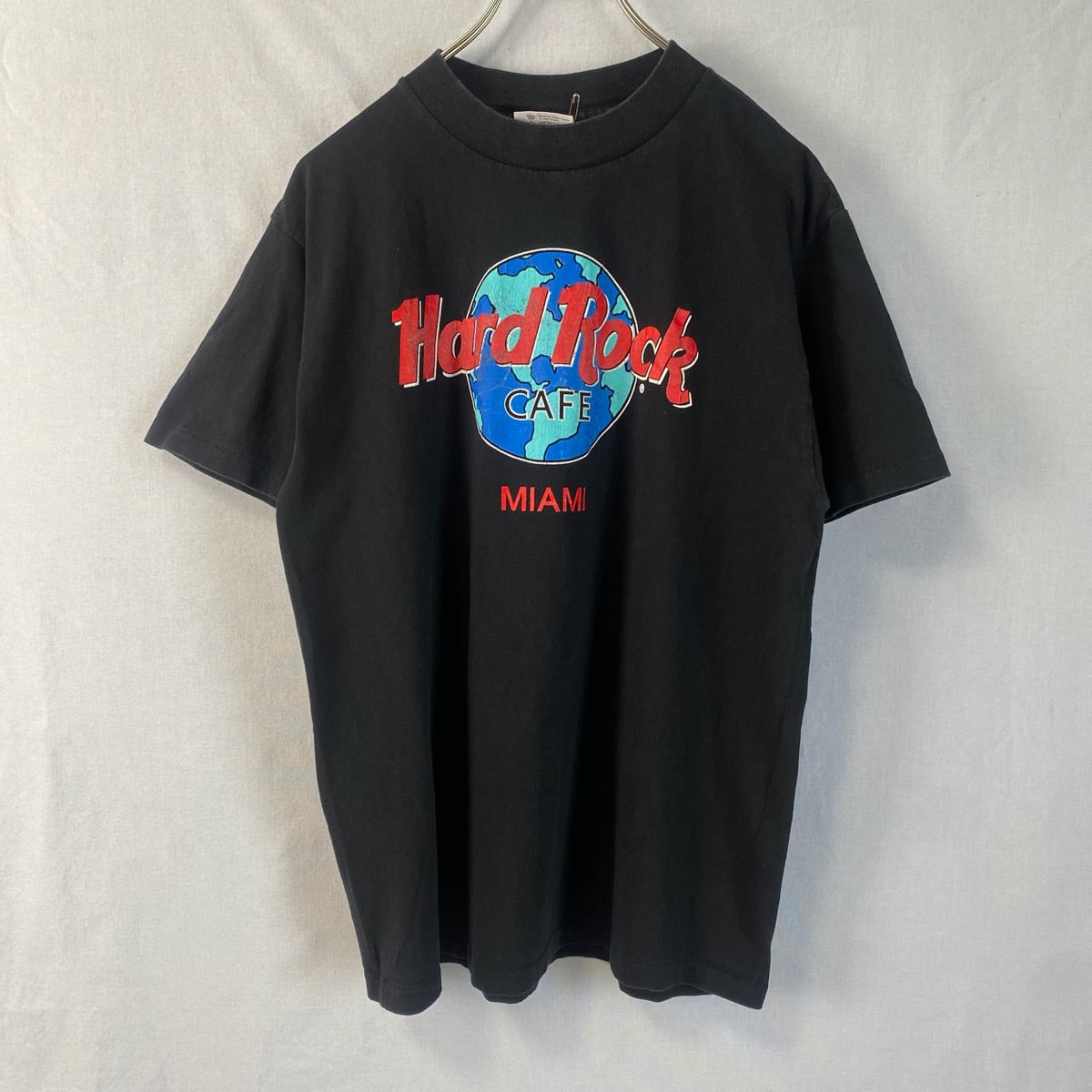 90s ハードロックカフェ マイアミ Tシャツ  黒 ブラック MIAMI