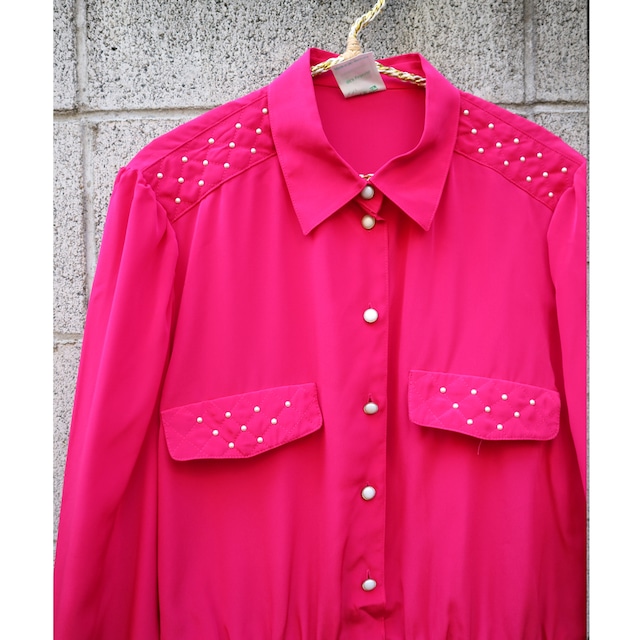 Pink pearl blouse【Made in Germany】