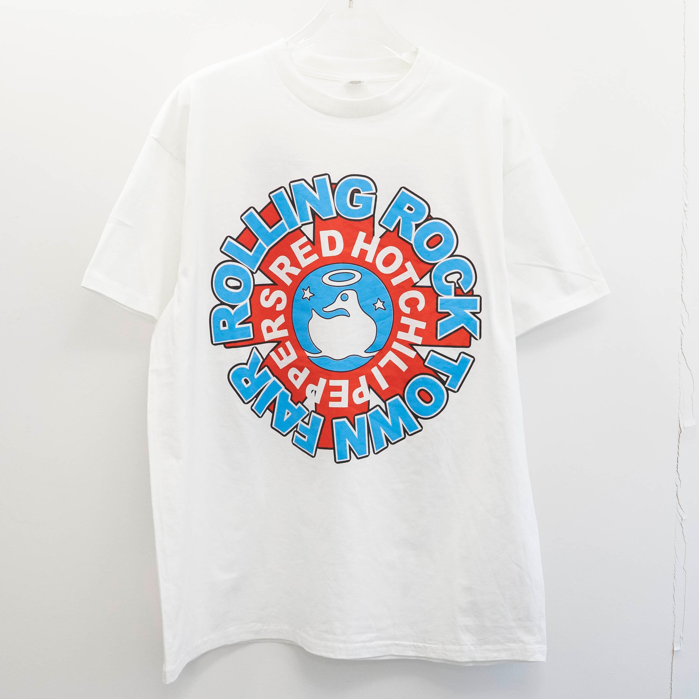Red Hot Chili Peppers " Rolling Rock Town Fair White " World T's XL 【E2-76】