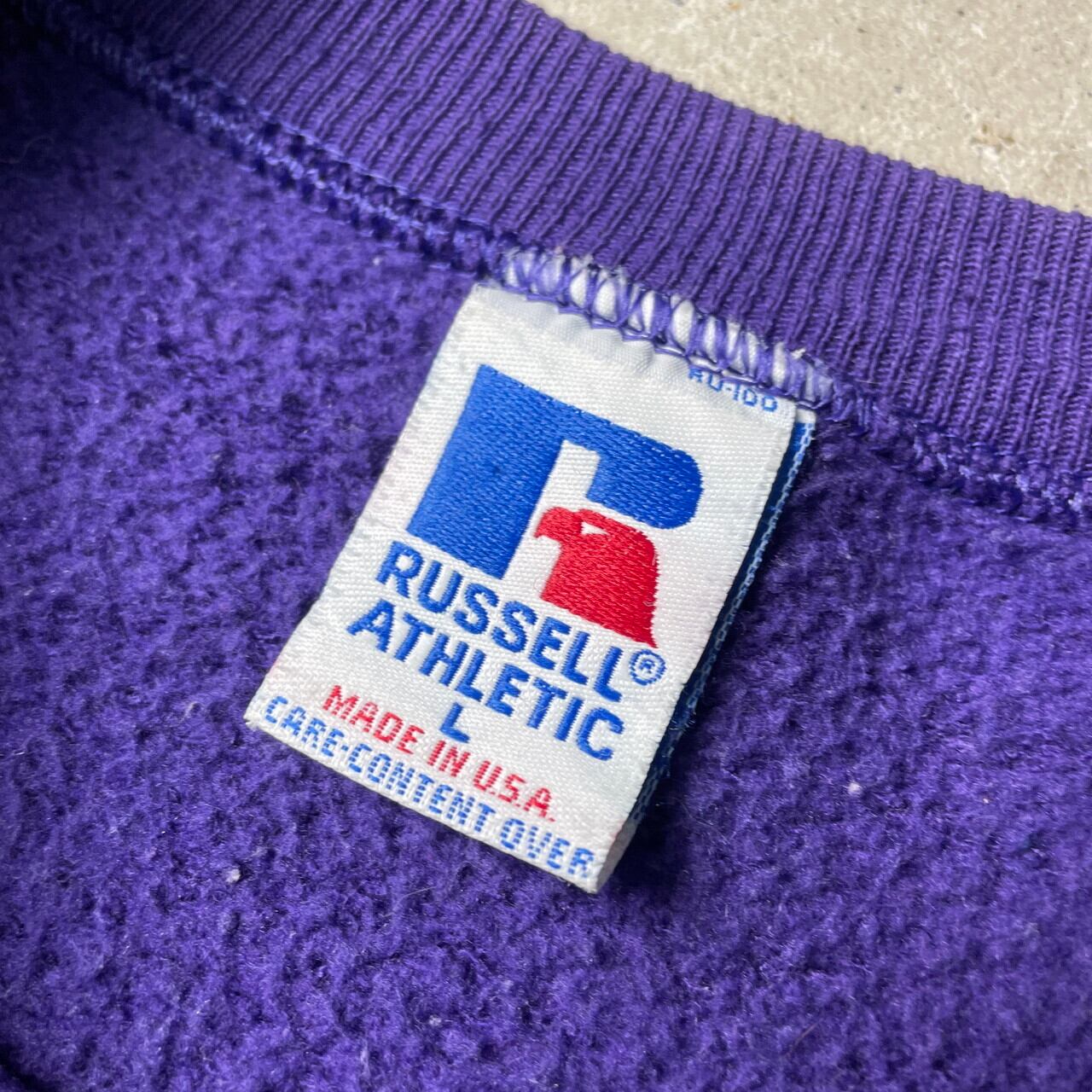 90年代 USA製 RUSSELL ATHLETIC ラッセルアスレチック カレッジロゴ 