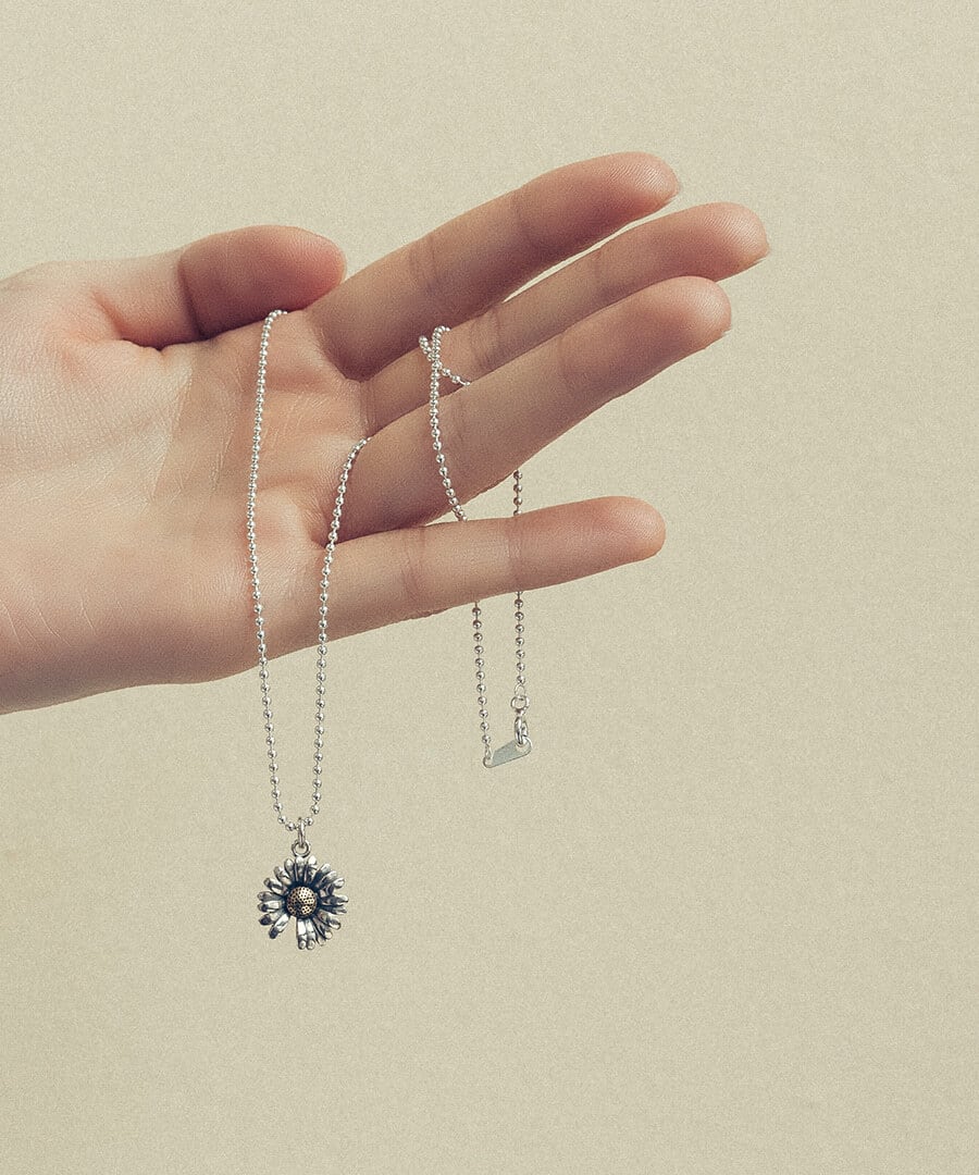 40s スウィートハートジュエリー WW2 シルバー チャーム 勿忘草 波