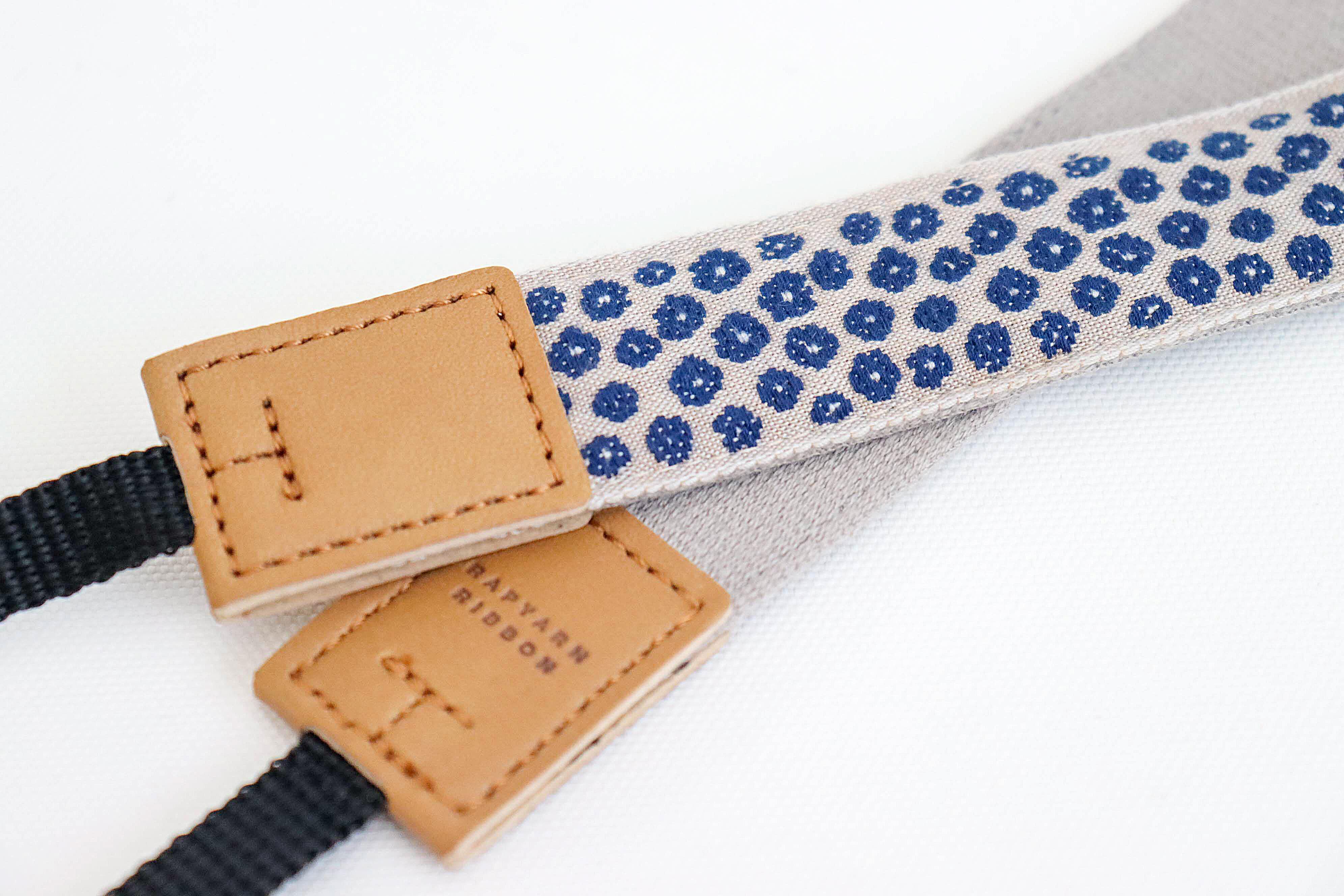 全5色 マーガレット柄 オリボンカメラストラップ | レピヤンリボン