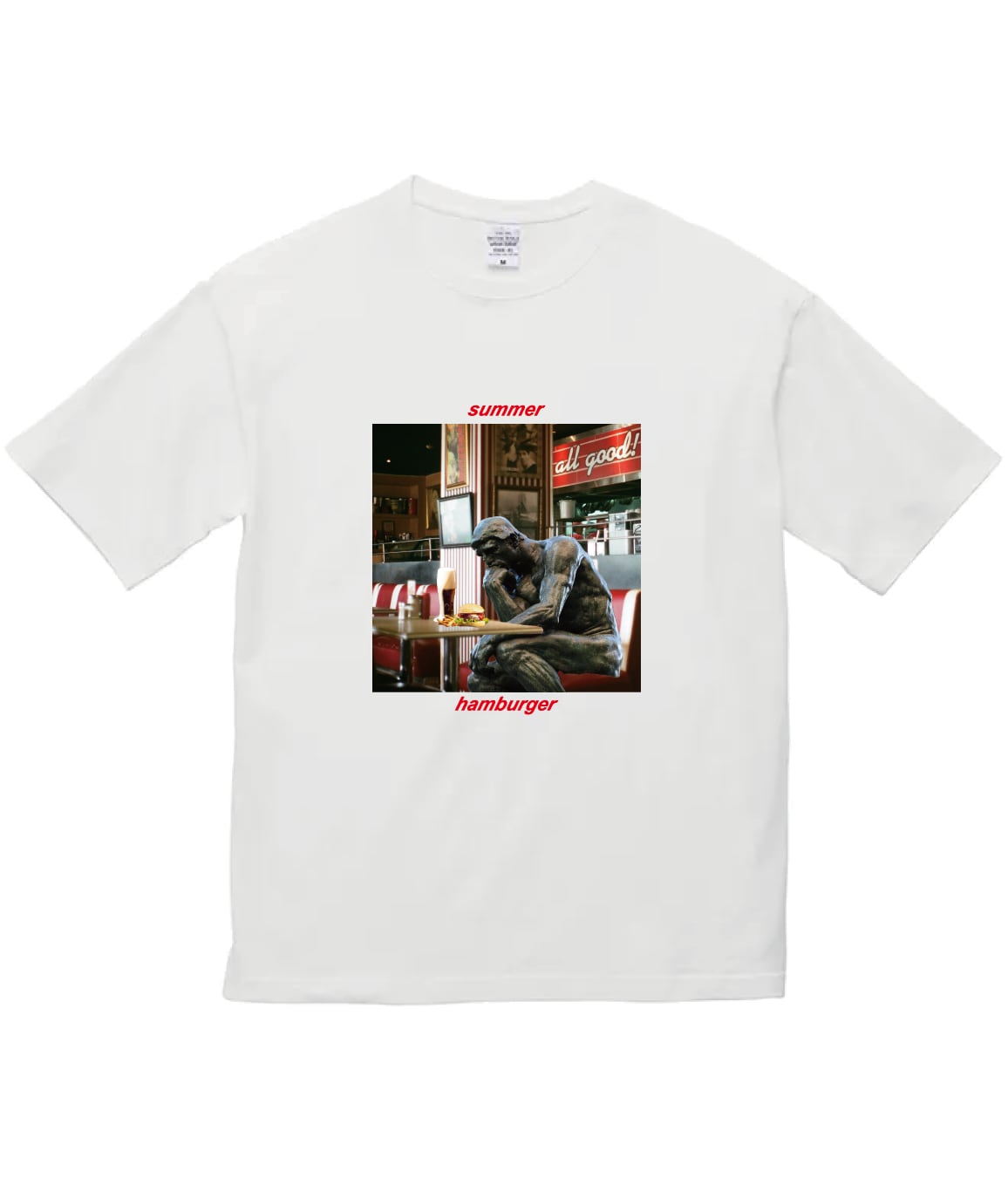 食べる人 T-SHIRT - WHITE