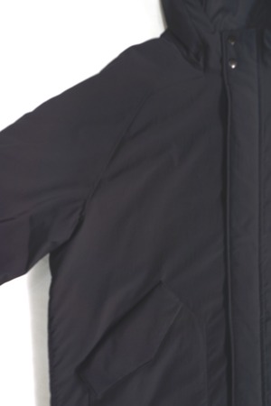 Nylon Padded Hoodie Coat